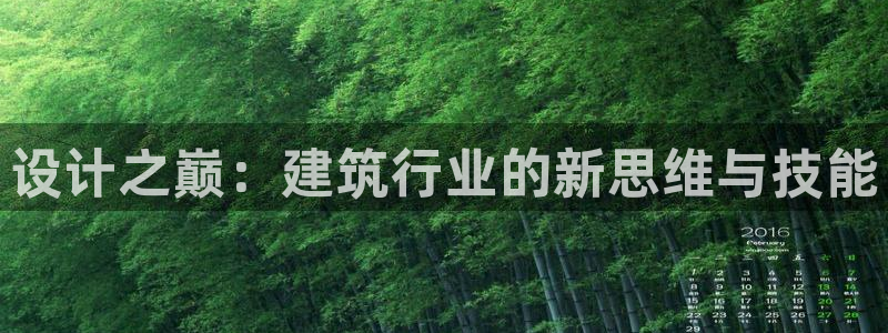 顺盈娱乐招商右原判官333OO：设计之巅：建筑行业的新思维与技能