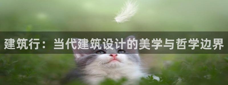 顺盈娱乐彩票怎么样啊：建筑行：当代建筑设计的美学与哲学边界